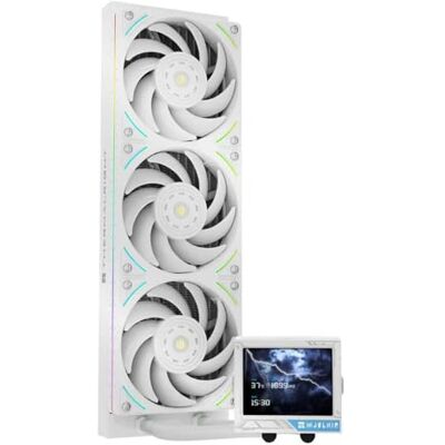 Thermalright TR Mjolnir Vision 360 UB PRO ARGB Blanco Enfriador de CPU AIO, Sistema de Refrigeración por Agua de Especificación 360 con Ventilador en Línea, Pantalla LCD de 3,5 Pulgadas con Resolución Thermalright TR Mjolnir Vision 360 UB PRO ARGB Blanco Enfriador de CPU AIO, Sistema de Refrigeración por Agua de Especificación 360 con Ventilador en Línea, Pantalla LCD de 3,5 Pulgadas con Resolución