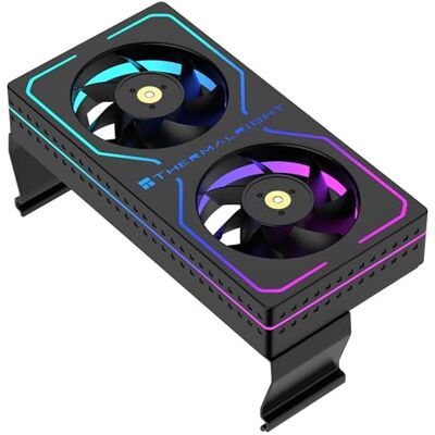 Thermalright Enfriador MC-2 ARGB RAM, ventiladores PWM duales, 3200 rpm Thermalright Enfriador MC-2 ARGB RAM, ventiladores PWM duales, 3200 rpm