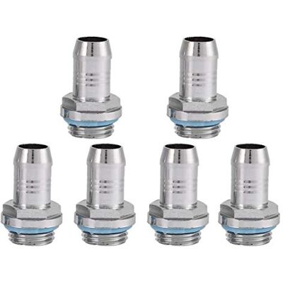 Bewinner Racor de Rosca G1/4 de Doble Vía para Enfriamiento por Agua, 6 Unidades, Acero Inoxidable 6mm Bewinner Racor de Rosca G1/4 de Doble Vía para Enfriamiento por Agua, 6 Unidades, Acero Inoxidable 6mm