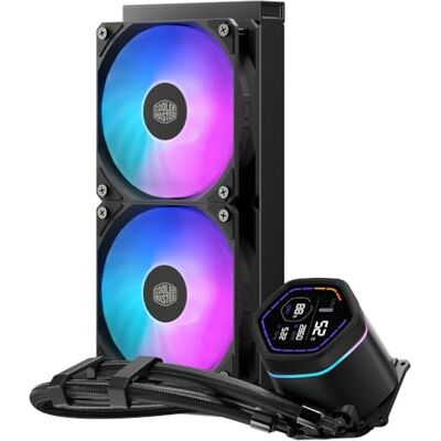 Cooler Master MasterLiquid Core Nex 240 ARGB Prozessor-Fl?ssigkeitsk?hlsystem K?hlergr??e: 240 mm (f?r: LGA1851, LGA1700, LGA1200, LGA1151, LGA1150, LGA1155, LGA1156, AM4, AM5) Cooler Master MasterLiquid Core Nex 240 ARGB Prozessor-Fl?ssigkeitsk?hlsystem K?hlergr??e: 240 mm (f?r: LGA1851, LGA1700, LGA1200, LGA1151, LGA1150, LGA1155, LGA1156, AM4, AM5)