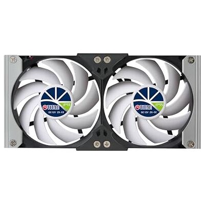 Titan Ventilador de enfriamiento de ventilación de Montaje en Bastidor Doble a Prueba de Agua de 12 V CC IP55 y con Temporizador y Controlador de Velocidad (140mm(V2+)) Titan Ventilador de enfriamiento de ventilación de Montaje en Bastidor Doble a Prueba de Agua de 12 V CC IP55 y con Temporizador y Controlador de Velocidad (140mm(V2+))
