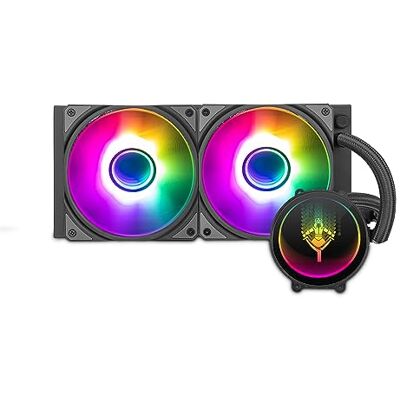 YEYIAN Sistema de Refrigeración Líquida para CPU Serie PC Gaming para Ordenador de Sobremesa Silencioso 2 Ventiladores RGB 240mm 2000 RPM (Nuevo 2023) YEYIAN Sistema de Refrigeración Líquida para CPU Serie PC Gaming para Ordenador de Sobremesa Silencioso 2 Ventiladores RGB 240mm 2000 RPM (Nuevo 2023)
