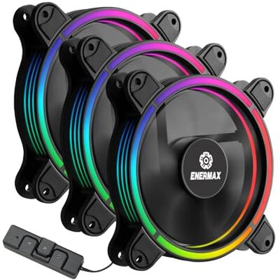 Enermax Ventilador (120 x 120 T.B, RGB, AD 3, iluminado) Enermax Ventilador (120 x 120 T.B, RGB, AD 3, iluminado)