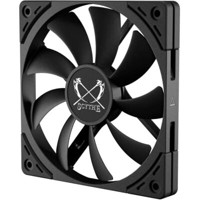 SCYTHE Kaze Flex II Slim PWM, 120 mm, ventilador silencioso de alta velocidad, alto rendimiento, 4 pines, color negro de lujo, paquete individual SCYTHE Kaze Flex II Slim PWM, 120 mm, ventilador silencioso de alta velocidad, alto rendimiento, 4 pines, color negro de lujo, paquete individual