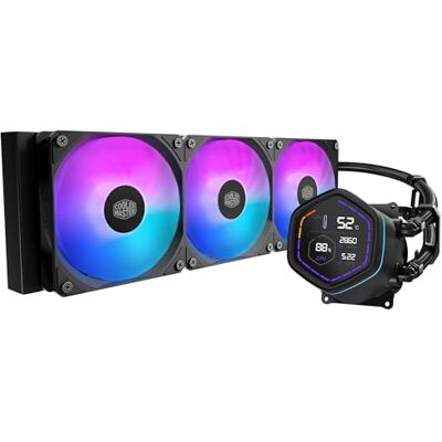 Cooler Master MasterLiquid Core Nex 360 ARGB Prozessor-Fl?ssigkeitsk?hlsystem K?hlergr??e: 360 mm (f?r: LGA1851, LGA1700, LGA1200, LGA1151, LGA1150, LGA1155, LGA1156, AM4, AM5) Cooler Master MasterLiquid Core Nex 360 ARGB Prozessor-Fl?ssigkeitsk?hlsystem K?hlergr??e: 360 mm (f?r: LGA1851, LGA1700, LGA1200, LGA1151, LGA1150, LGA1155, LGA1156, AM4, AM5)