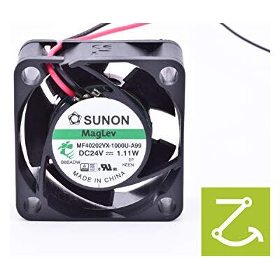 Sunon MF40202VX-1000U-A99 Ventilador para coche (24 V, 40 x 40 x 20 mm, 18,25 m3/h, 27,5 dBA, gran rendimiento) Sunon MF40202VX-1000U-A99 Ventilador para coche (24 V, 40 x 40 x 20 mm, 18,25 m3/h, 27,5 dBA, gran rendimiento)