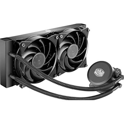 Cooler Master MasterLiquid Lite 240 Refrigeración a Liquido CPU, Bomba de Disipación Dual y Doble Ventilador de Aire de 120 mm Cooler Master MasterLiquid Lite 240 Refrigeración a Liquido CPU, Bomba de Disipación Dual y Doble Ventilador de Aire de 120 mm