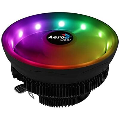 Aerocool COREPLUS, Disipador CPU, Ventilador 12cm ARGB, TDP 110W, Negro Aerocool COREPLUS, Disipador CPU, Ventilador 12cm ARGB, TDP 110W, Negro