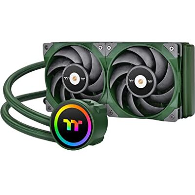 Thermaltake TOUGHLIQUID 240 ARGB Sync All-In-One Liquid Racing Green Watercooling 5V addressable silent 120mm PWM fan for Intel and AMD sockets LGA-1700 green Thermaltake TOUGHLIQUID 240 ARGB Sync All-In-One Liquid Racing Green Watercooling 5V addressable silent 120mm PWM fan for Intel and AMD sockets LGA-1700 green