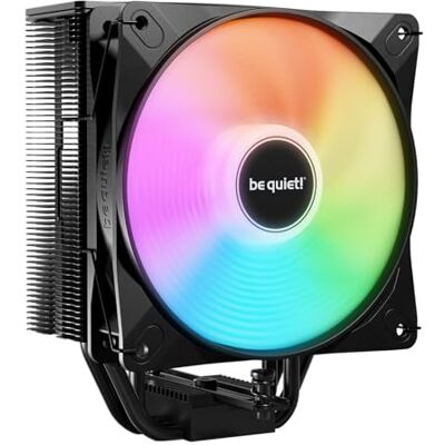 be quiet! Pure Rock 3 LX Disipador CPU silencioso, 4 heatpipes, 190W TDP Disipador de CPU con Tecnología HDT, Ventilador Light Wings LX PWM 120mm, Iluminación ARGB, Puente de Montaje Preinstalado be quiet! Pure Rock 3 LX Disipador CPU silencioso, 4 heatpipes, 190W TDP Disipador de CPU con Tecnología HDT, Ventilador Light Wings LX PWM 120mm, Iluminación ARGB, Puente de Montaje Preinstalado