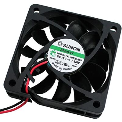 Sunon Ventilador 12 V DC 1,53 W 60 x 60 x 15 mm 44,8 m³/h 4700U/Min 44,8 m³/h MF60151V11000UA99 Sunon Ventilador 12 V DC 1,53 W 60 x 60 x 15 mm 44,8 m³/h 4700U/Min 44,8 m³/h MF60151V11000UA99