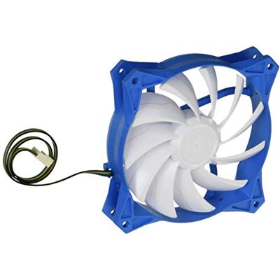 Silverstone SST-FW122 Ventilador de refrigeración silencioso de 120mm PWM para ordenador Serie FW, blanco-azul Silverstone SST-FW122 Ventilador de refrigeración silencioso de 120mm PWM para ordenador Serie FW, blanco-azul