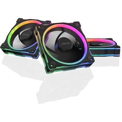 Asus Prime MR120 ARGB Ventiladores PWM ARGB 3-Pack Negro Asus Prime MR120 ARGB Ventiladores PWM ARGB 3-Pack Negro