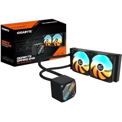 GIGABYTE Gaming 240 Refrigeración Líquida para CPU 2x120mm Ventiladores ARGB, Mecanismo de Enclavamiento Deslizante, Daisy-Chain, Compatible con Intel LGA 1851 y AMD AM5 GIGABYTE Gaming 240 Refrigeración Líquida para CPU 2x120mm Ventiladores ARGB, Mecanismo de Enclavamiento Deslizante, Daisy-Chain, Compatible con Intel LGA 1851 y AMD AM5