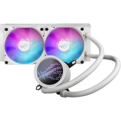 Asus ROG Ryuo III 240 ARGB White Edition Cooler CPU Todo en Uno, Radiador de 400 mm, Asetek 8th Gen, 2 Ranuras para Ventiladores de 120 mm, LED Anime Matrix, Intel LGA 1700, 115x, 1200 y AMD AM4, AM5 Asus ROG Ryuo III 240 ARGB White Edition Cooler CPU Todo en Uno, Radiador de 400 mm, Asetek 8th Gen, 2 Ranuras para Ventiladores de 120 mm, LED Anime Matrix, Intel LGA 1700, 115x, 1200 y AMD AM4, AM5