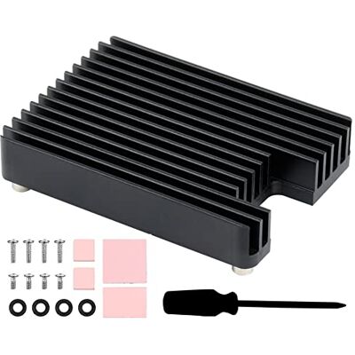 Waveshare Disipador de Calor de Aluminio para Raspberry Pi Compute Module 4 CM4, Heatsink con Muesca de Antena, Resistencia a la Corrosión/Oxidación, Mejor Disipación de Calor, Fácil de Instalar Waveshare Disipador de Calor de Aluminio para Raspberry Pi Compute Module 4 CM4, Heatsink con Muesca de Antena, Resistencia a la Corrosión/Oxidación, Mejor Disipación de Calor, Fácil de Instalar