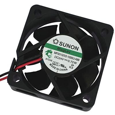 Sunon 24 V CC 0,65 W 50 x 50 x 15 mm 22,1 m³/h 5000 U/min 22,1 m³/h MF50152V21000UA99 Sunon 24 V CC 0,65 W 50 x 50 x 15 mm 22,1 m³/h 5000 U/min 22,1 m³/h MF50152V21000UA99