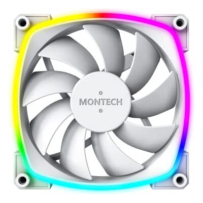 Montech AX120 PWM ARGB Lüfter 120mm, weiß Montech AX120 PWM ARGB Lüfter 120mm, weiß
