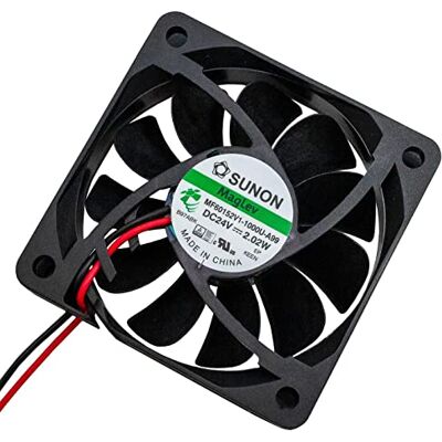 Sunon Ventilador Ventilador 24 V DC 1,8 W 60 x 60 x 15 mm 44,8 m³/h 4700U/Min 44,8 m³/h MF60152V11000UA99 Sunon Ventilador Ventilador 24 V DC 1,8 W 60 x 60 x 15 mm 44,8 m³/h 4700U/Min 44,8 m³/h MF60152V11000UA99