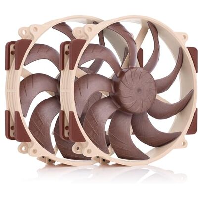 Noctua NF-A14x25r G2 PWM Sx2-PP, Set de Dos Ventiladores Silenciosos para PC, de 140 mm, Funcionamiento de Entrada/Salida (Marrón) Noctua NF-A14x25r G2 PWM Sx2-PP, Set de Dos Ventiladores Silenciosos para PC, de 140 mm, Funcionamiento de Entrada/Salida (Marrón)