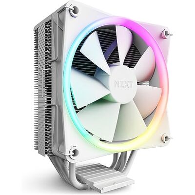 NZXT T120 RGB CPU Air Cooler RC-TR120-W1 Enfriador líquido de CPU Tubos de cobre conductivos Rodamientos dinámicos fluidos Compatibilidad con AMD e Intel Blanco NZXT T120 RGB CPU Air Cooler RC-TR120-W1 Enfriador líquido de CPU Tubos de cobre conductivos Rodamientos dinámicos fluidos Compatibilidad con AMD e Intel Blanco