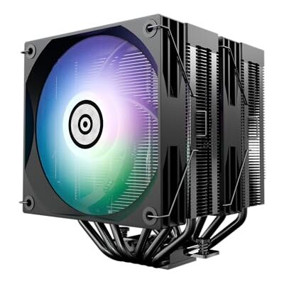 Enermax ETS-TD60D-ARGB Dual-Tower Pantalla de estado digital, 2 x 120 mm PWM Fan FDB rodamientos TDP 250 W+ 6 x 6 mm Composite Heatpipes Incluye Dow Corning TC-5888 Intel LGA1851/1700/115x AMD AM5 Enermax ETS-TD60D-ARGB Dual-Tower Pantalla de estado digital, 2 x 120 mm PWM Fan FDB rodamientos TDP 250 W+ 6 x 6 mm Composite Heatpipes Incluye Dow Corning TC-5888 Intel LGA1851/1700/115x AMD AM5
