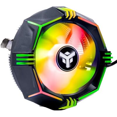 Itek Disipador de aire ICY-4LPR Skt universal, 65 W TDP, perfil bajo, RGB Rainbow Itek Disipador de aire ICY-4LPR Skt universal, 65 W TDP, perfil bajo, RGB Rainbow