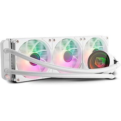 Xtreme HUMMER M-360 – Refrigeración líquida ARGB para Intel y AMD, 3 ventiladores 120 mm PWM, bomba con base de cobre y efecto espejo infinito, radiador triple de aluminio, blanco Xtreme HUMMER M-360 – Refrigeración líquida ARGB para Intel y AMD, 3 ventiladores 120 mm PWM, bomba con base de cobre y efecto espejo infinito, radiador triple de aluminio, blanco