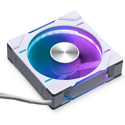 Phanteks D30 PWM Flujo de aire inverso D-RGB fan 120 mm, blanco Phanteks D30 PWM Flujo de aire inverso D-RGB fan 120 mm, blanco