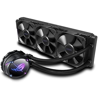 Asus ROG Strix LC II 360 Sistema de refrigeración líquida AiO para CPU con Aura Sync, soporte IntelLGA 1150/1151/1155/1156/1200/2066 y AMD AM4/TR4 y tres ventiladores de radiador ROG de 120 mm Asus ROG Strix LC II 360 Sistema de refrigeración líquida AiO para CPU con Aura Sync, soporte IntelLGA 1150/1151/1155/1156/1200/2066 y AMD AM4/TR4 y tres ventiladores de radiador ROG de 120 mm