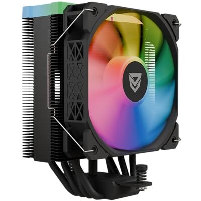 Nfortec Centaurus X2 Disipador por Aire para CPU, 4 Pipes de 120mm, Tecnología Iluminación ARGB, Ventilador con Control PWM, socket INTEL y AMD, Negro Nfortec Centaurus X2 Disipador por Aire para CPU, 4 Pipes de 120mm, Tecnología Iluminación ARGB, Ventilador con Control PWM, socket INTEL y AMD, Negro