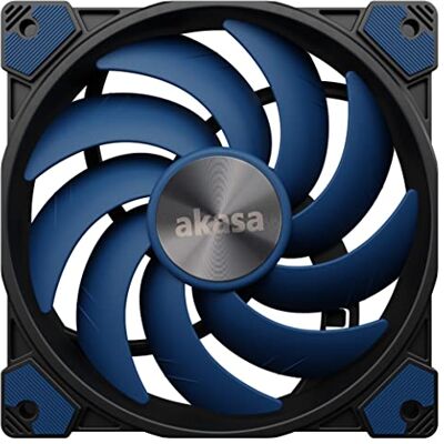 Akasa Alucia SC12 Ventilador de carcasa PWM de 120 mm Hasta 2000 RPM Almohadillas antivibración Ventilador de refrigeración azul para PC, Enfriador de CPU AK-FN117 Akasa Alucia SC12 Ventilador de carcasa PWM de 120 mm Hasta 2000 RPM Almohadillas antivibración Ventilador de refrigeración azul para PC, Enfriador de CPU AK-FN117