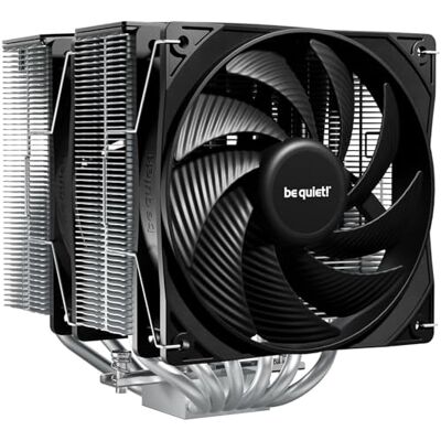 be quiet! Pure Rock Pro 3 Silver Disipador CPU, 6 Heatpipes 6mm, 250W TDP Refrigeración Alto Rendimiento, 2 Ventiladores Pure Wings 3 PWM 120mm Optimizados, Compatible con Pasta Térmica Metal Líquido be quiet! Pure Rock Pro 3 Silver Disipador CPU, 6 Heatpipes 6mm, 250W TDP Refrigeración Alto Rendimiento, 2 Ventiladores Pure Wings 3 PWM 120mm Optimizados, Compatible con Pasta Térmica Metal Líquido