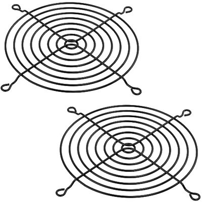 AERZETIX C15108 Juego de 2 Rejillas de protección para Ventilador de Ordenador 120x120mm en Metal Color Negro AERZETIX C15108 Juego de 2 Rejillas de protección para Ventilador de Ordenador 120x120mm en Metal Color Negro