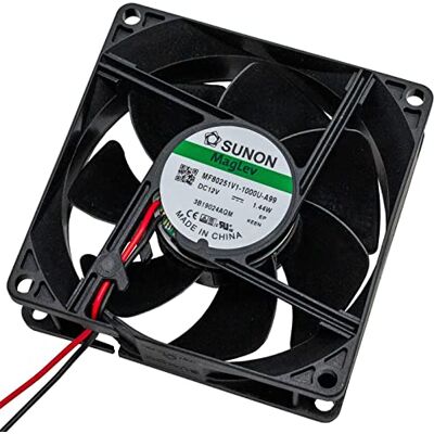 Sunon Fan 12V DC 1,44W 80x80x25mm 69,9m³/h 3200U/Min 69,9m³/h MF80251V11000UA99 Sunon Fan 12V DC 1,44W 80x80x25mm 69,9m³/h 3200U/Min 69,9m³/h MF80251V11000UA99