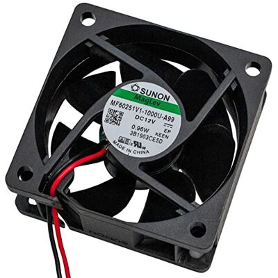 Sunon Fan 12V DC 0,9W 60x60x25mm 39,9m³/h 4500U/Min 39,9m³/h MF60251V11000UA99 Sunon Fan 12V DC 0,9W 60x60x25mm 39,9m³/h 4500U/Min 39,9m³/h MF60251V11000UA99