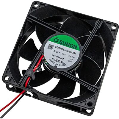 Sunon Ventilador Ventilador 24 V DC 1,32 W 80 x 80 x 25 mm, 69,6 m³/h 3200U/Min 69,6 m³/h EF80252S11000UA99 Sunon Ventilador Ventilador 24 V DC 1,32 W 80 x 80 x 25 mm, 69,6 m³/h 3200U/Min 69,6 m³/h EF80252S11000UA99