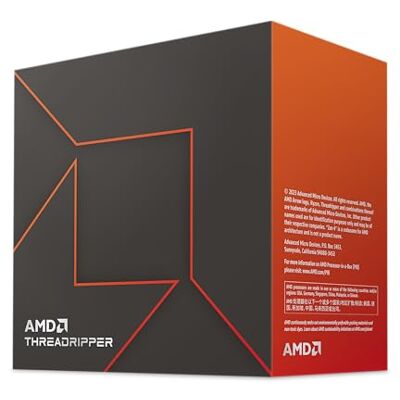 AMD Ryzen Threadripper 7960X Procesador (24 núcleos/48 threads, 350W TDP, Socket SP6, 152MB Caché, Reloj de aumento máx. hasta 5,3 Ghz, sin ventilador) AMD Ryzen Threadripper 7960X Procesador (24 núcleos/48 threads, 350W TDP, Socket SP6, 152MB Caché, Reloj de aumento máx. hasta 5,3 Ghz, sin ventilador)