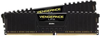 Corsair CMK32GX4M2D3000C16 Vengeance LPX 32 GB (2 x 16 GB) DDR4 3000 MHz C16 XMP 2.0 Módulo de Memoria de Alto Rendimiento, Negro