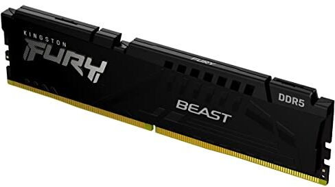 Kingston FURY Beast Negro DDR5 16GB 5200MT/s CL40 DIMM Memoria gamer para Ordenadores de sobremesa Módulo único KF552C40BB-16