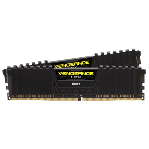 Corsair Vengeance LPX 16GB (2x8GB) DDR4 3200MHz C16 XMP 2.0 Kit de Memoria de Escritorio de Alto Rendimiento, Negro