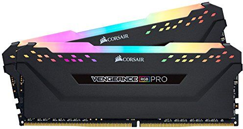 Corsair Vengeance RGB Pro 32 GB (2 x 16 GB) DDR4 3600 MHz C18, Kit de Memoria de Alto Rendimiento (AMD optimizado), Ordenador de escritorio, Negro