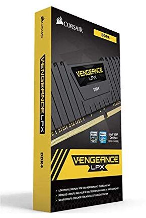 Corsair Vengeance LPX Módulo de Memoria XMP 2.0 de Alto Rendimiento de 16 GB (2 x 8 GB, DDR4, 2666 MHz, C16) Color Negro