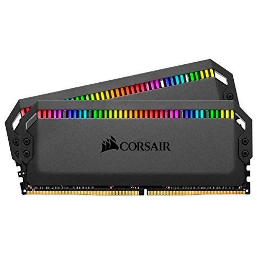 Corsair Dominator Platinum RGB Kit de Memoria 16 GB DDR4 3600 MHz C18, con Iluminación LED RGB, 2 x 8 GB, Negro