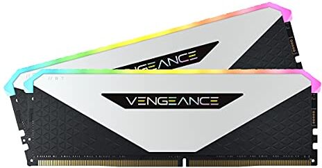 Corsair Vengeance RGB RT 16GB (2x8GB) DDR4 3600MHz C18 Memoria de Sobremesa (Iluminación Dinámica RGB, Optimizado para AMD 300/400/500 Series, Compatible con Intel 300/400/500 Series) Blanco