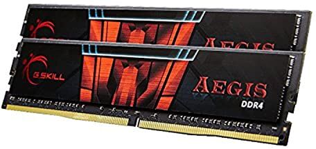 G.Skill Gskill F4-2133C15D-16GIS Memory D4 2133 16GB C15 Aegis K2 2X 8GB 1,2V Gaming Series Memoria para Juegos (2 Unidades, 1,2 V), Color Negro y Rojo