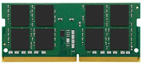 Kingston ValueRAM 32GB 3200MHz DDR4 NonECC CL22 SODIMM 2Rx8 1.2V KVR32S22D8/32 Memoria Portátil