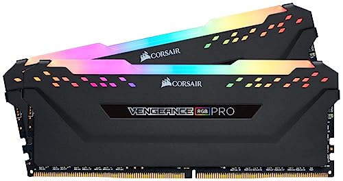 Corsair Vengeance RGB PRO Black Módulo de Memoria DDR4-RAM 3600 MHz 2x 8GB (3600 MHz), Color Negro