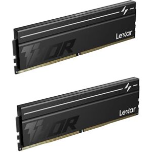 Lexar OC DDR5 RAM 64GB Kit (2x32GB) 6000 MHz CL40, Memoria de Escritorio UDIMM de 288 Pines para Intel XMP 3.0/AMD Expo, DRAM para PC para Juegos, IA, 1.35V, Negro Lexar OC DDR5 RAM 64GB Kit (2x32GB) 6000 MHz CL40, Memoria de Escritorio UDIMM de 288 Pines para Intel XMP 3.0/AMD Expo, DRAM para PC para Juegos, IA, 1.35V, Negro