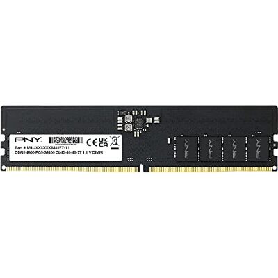 PNY Performance DDR5 8GB 4800 MHz DIMM MODULO DE Memoria RAM para Ordenador DE Mesa CL40 1.1V PNY Performance DDR5 8GB 4800 MHz DIMM MODULO DE Memoria RAM para Ordenador DE Mesa CL40 1.1V